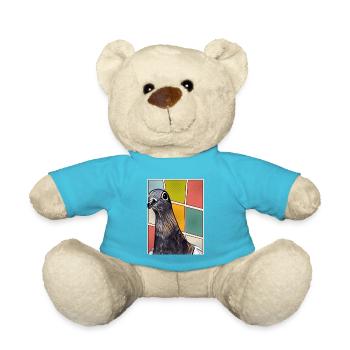 Gustav Stadttaube niedliche Taube - Teddy - Atollblau - Vorne