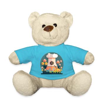 Flower Power Green Energy 2 - Teddy Bear - atoll blue - Front