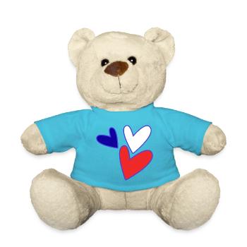 SAINT VALENTINE. bachelorette party. I LOVE YOU. I LOVE YOU. LOVE - Teddy Bear - atoll blue - Front