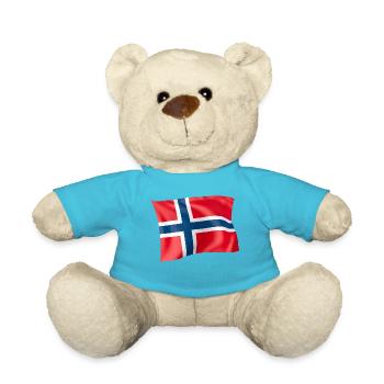 Flag Norway - Teddy Bear - atoll blue - Front