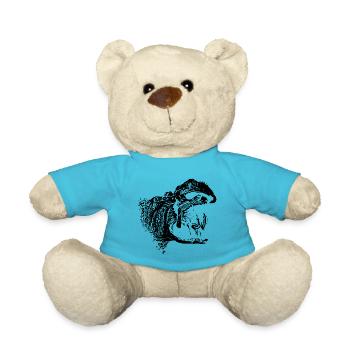 Nilpferd - Teddy - Atollblau - Vorne