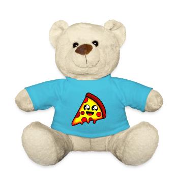 Kawaii Pizza - Teddy - Atollblau - Vorne