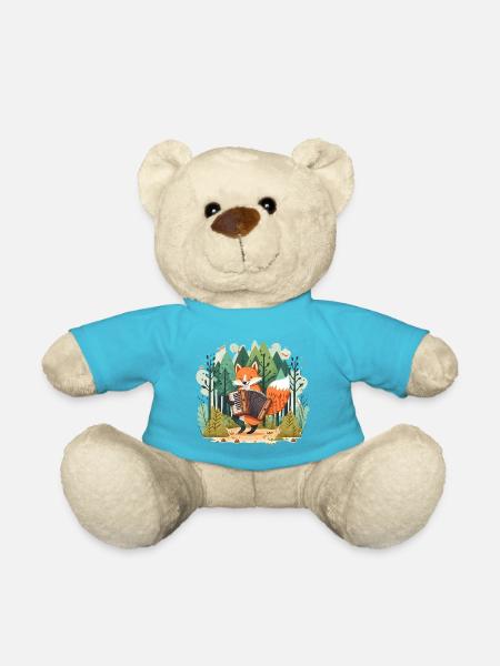 Musikalischer Fuchs - Teddy - Atollblau