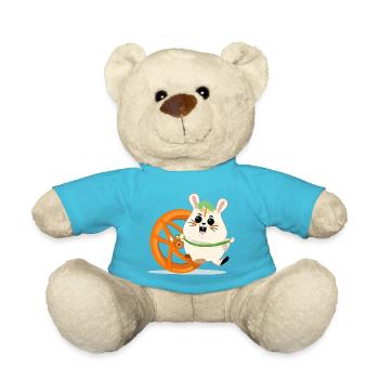 Snack-liebender Hamster - Teddy - Atollblau - Vorne