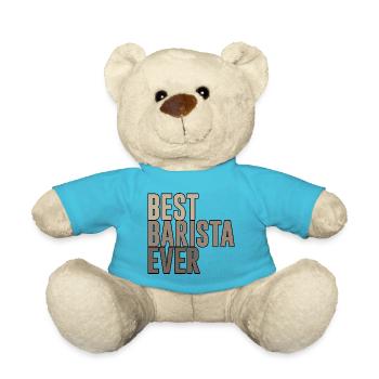 Best Barista Ever - Teddy Bear - atoll blue - Front