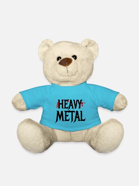 Heavy metal pas pour les chattes - Nounours - bleu outremer