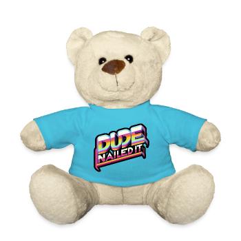 Dude Nailed It 6 - Teddy Bear - atoll blue - Front