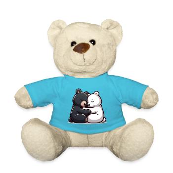 Two Bears In Love - Teddy - Atollblau - Vorne