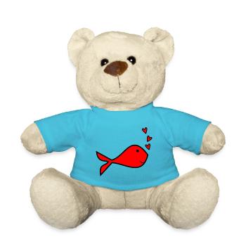 SCHÖNEN MUTTERTAG. MAMA. MUTTERTAG. ICH LIEBE DICH - Teddy - Atollblau - Vorne