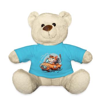 Conducteur félin - Nounours - bleu outremer - Devant