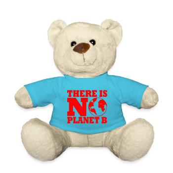 There is no planet B - Teddy Bear - atoll blue - Front