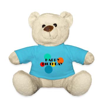 ALLES GUTE ZUM GEBURTSTAG!. ALLES GUTE ZUM GEBURTSTAG!. JAHRESTAG. - Teddy - Atollblau - Vorne
