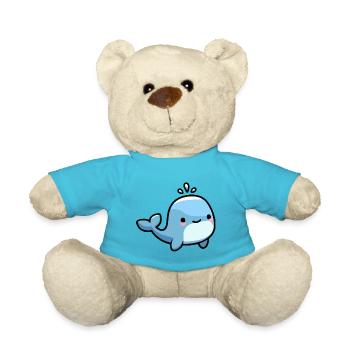 Baleine - design mignon et doux - Nounours - bleu outremer - Devant