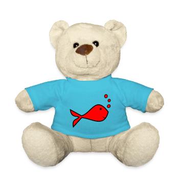 MUTTERTAG. SCHÖNEN MUTTERTAG. MAMA. ICH LIEBE DICH - Teddy - Atollblau - Vorne