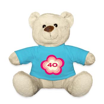 HAPPY BIRTHDAY. JOYEUX ANNIVERSAIRE. ANNIVERSAIRE. - Nounours - bleu outremer - Devant