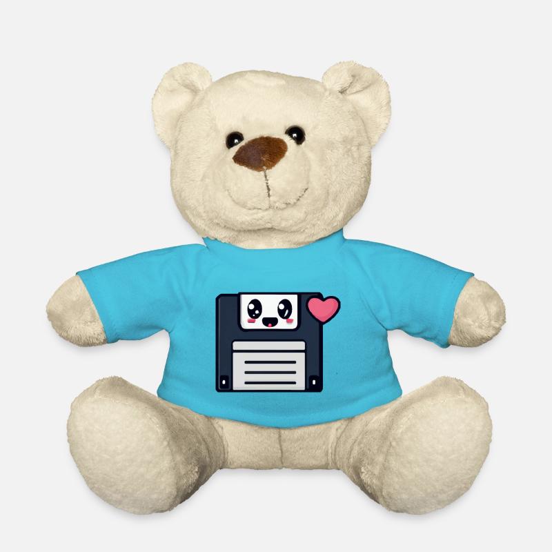 Niedliche Diskette, kawaii! - Teddy - Atollblau