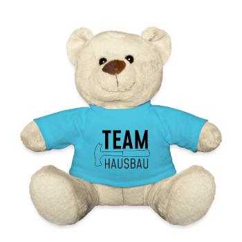 Hausbau - das Team - Teddy - Atollblau - Vorne
