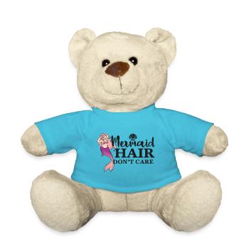 Mermaid hair don't care - Teddy Bear - atoll blue - Front
