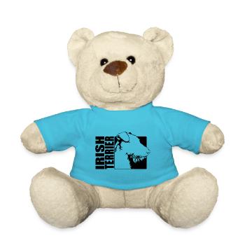 Irish Terrier Profile Dogs Dog Wilsigns - Teddy Bear - atoll blue - Front