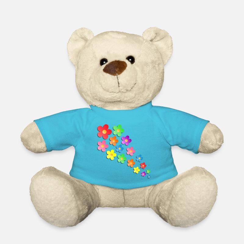 Flower Power - Teddy - Atollblau