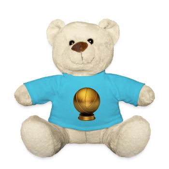 Basketball Trophy - Teddy - Atollblau - Vorne