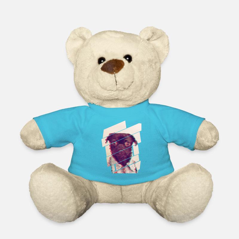 Glitch Pug - Nounours - bleu outremer