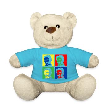 Pop Art Nikola Tesla - Nounours - bleu outremer - Devant