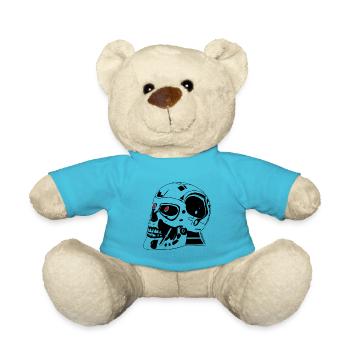 head - Teddy Bear - atoll blue - Front
