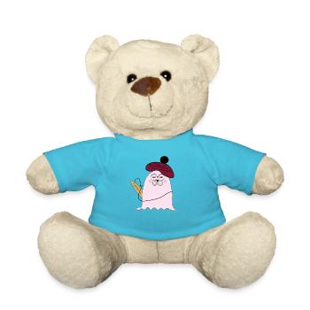 MOSKA - LOUIS - Teddy Bear - atoll blue - Front