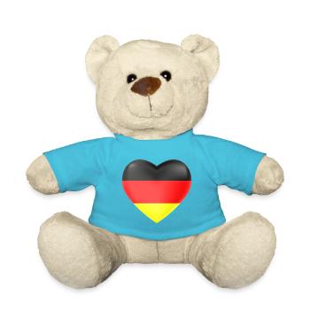 Deutschland liebe - Teddy Bear - atoll blue - Front