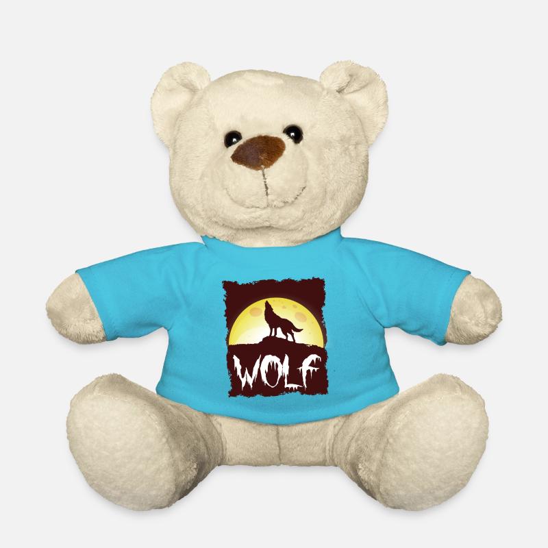 wolf - Teddy Bear - atoll blue