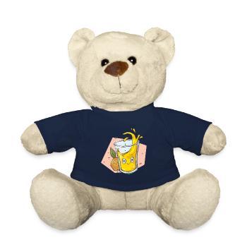 orange juice - Teddy Bear - french navy - Front
