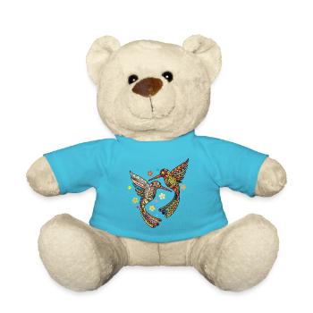 bird - Teddy Bear - atoll blue - Front