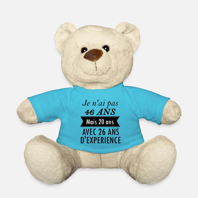 Cadeau anniversaire 46 ans - Nounours - bleu outremer
