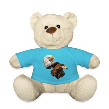 American Pigargo and Golden Eagle - Teddy Bear - atoll blue - Front