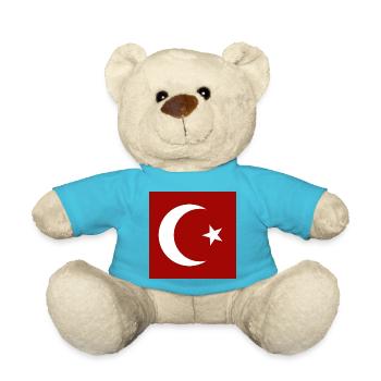 TURKISH FLAG - Teddy Bear - atoll blue - Front