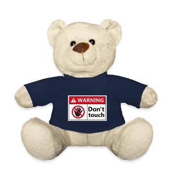Warning Dont touch - Teddy - French Navy - Vorne