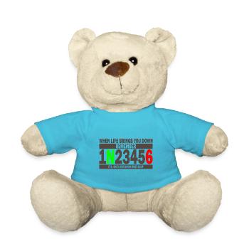 Quand la vie vous abat, souvenez-vous de Motorrad Bahn - Nounours - bleu outremer - Devant