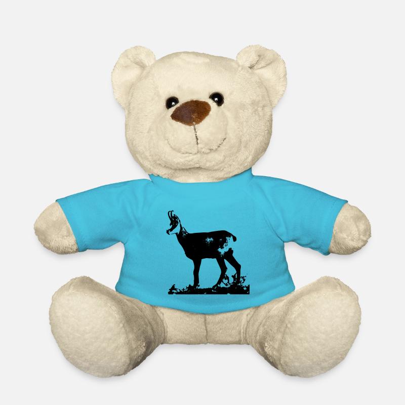 Chamois des alpes - Nounours - bleu outremer