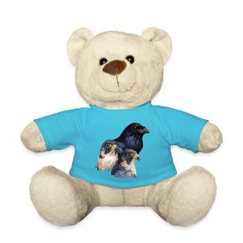 Corbeau et faucons - Nounours - bleu outremer - Devant
