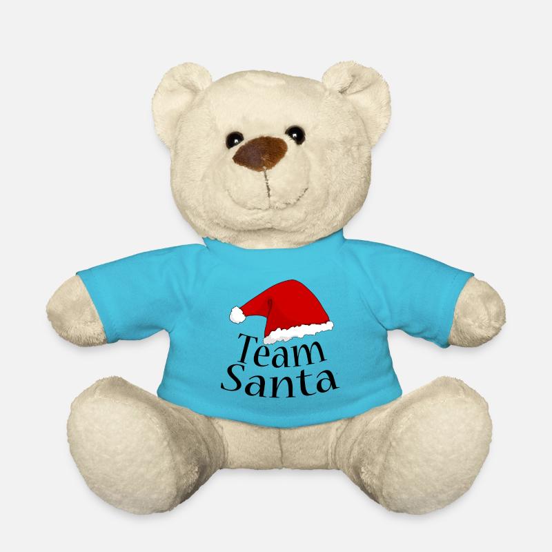 Weihnachten Geschenk Santa Claus8 - Teddy - Atollblau