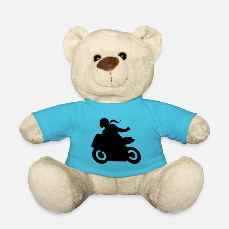 Motard biker - Nounours - bleu outremer