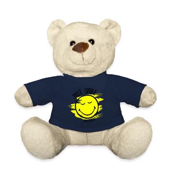 Just Smile - Teddy Bear - french navy - Front