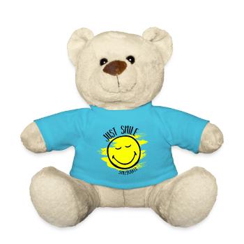 Just Smile - Teddy Bear - atoll blue - Front