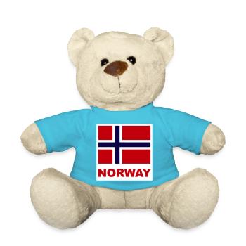 Norwegen Norwegen Flagge - Teddy - Atollblau - Vorne