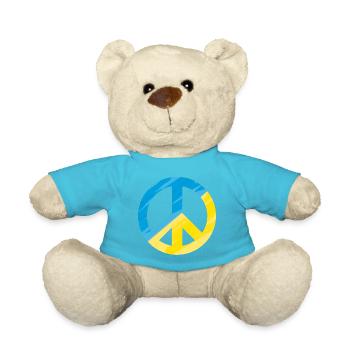 Signe De Paix, Signe De Paix, Paix, Ukraine - Nounours - bleu outremer - Devant
