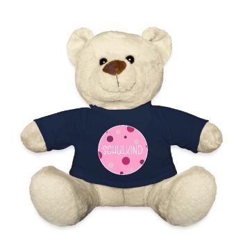 Schulkind - rosa Version - Teddy - French Navy - Vorne