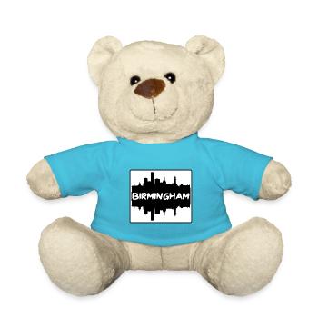 Birmingham Angleterre Skyline Silhouette Voyage Souve - Nounours - bleu outremer - Devant