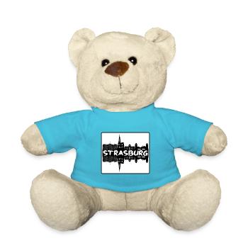 Strasbourg France Skyline Silhouette Voyage Souveni - Nounours - bleu outremer - Devant