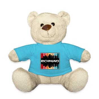 Richmond Virginia USA Skyline Silhouette Reisen So - Teddy - Atollblau - Vorne